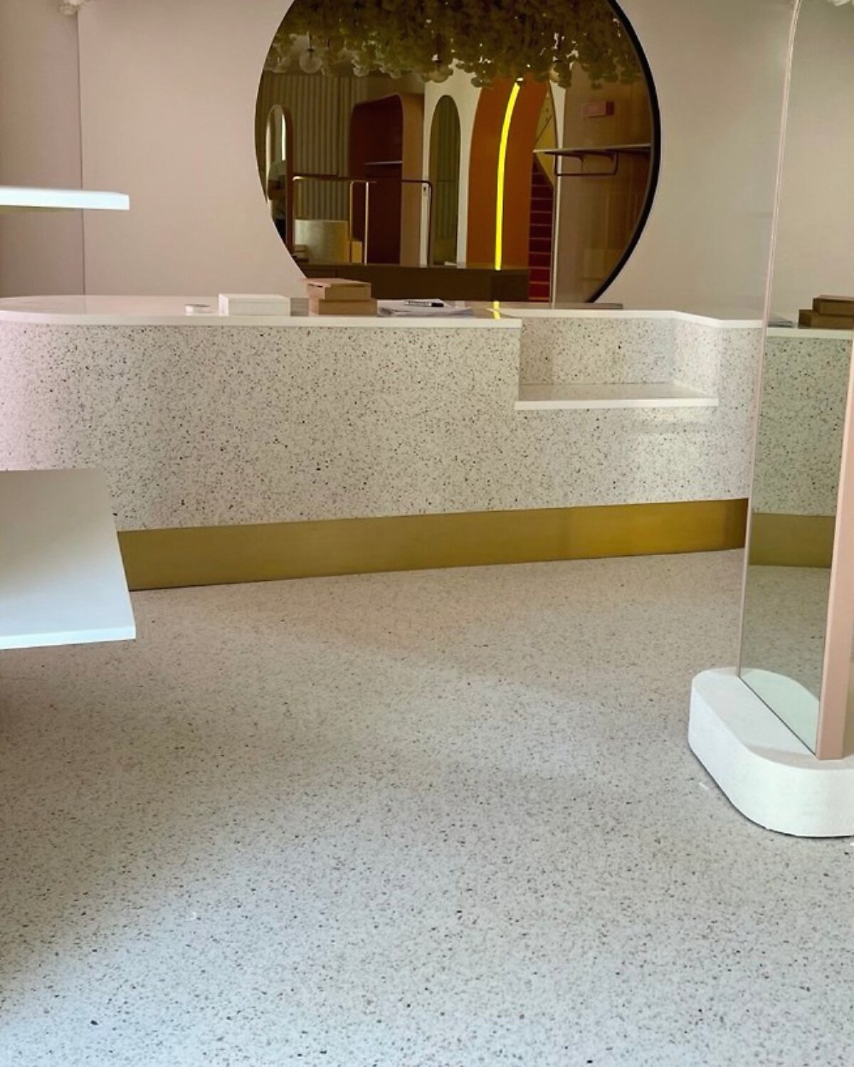 Six Inch seamless terrazzo project image S02