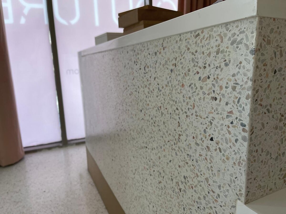 Six Inch seamless terrazzo project image S03