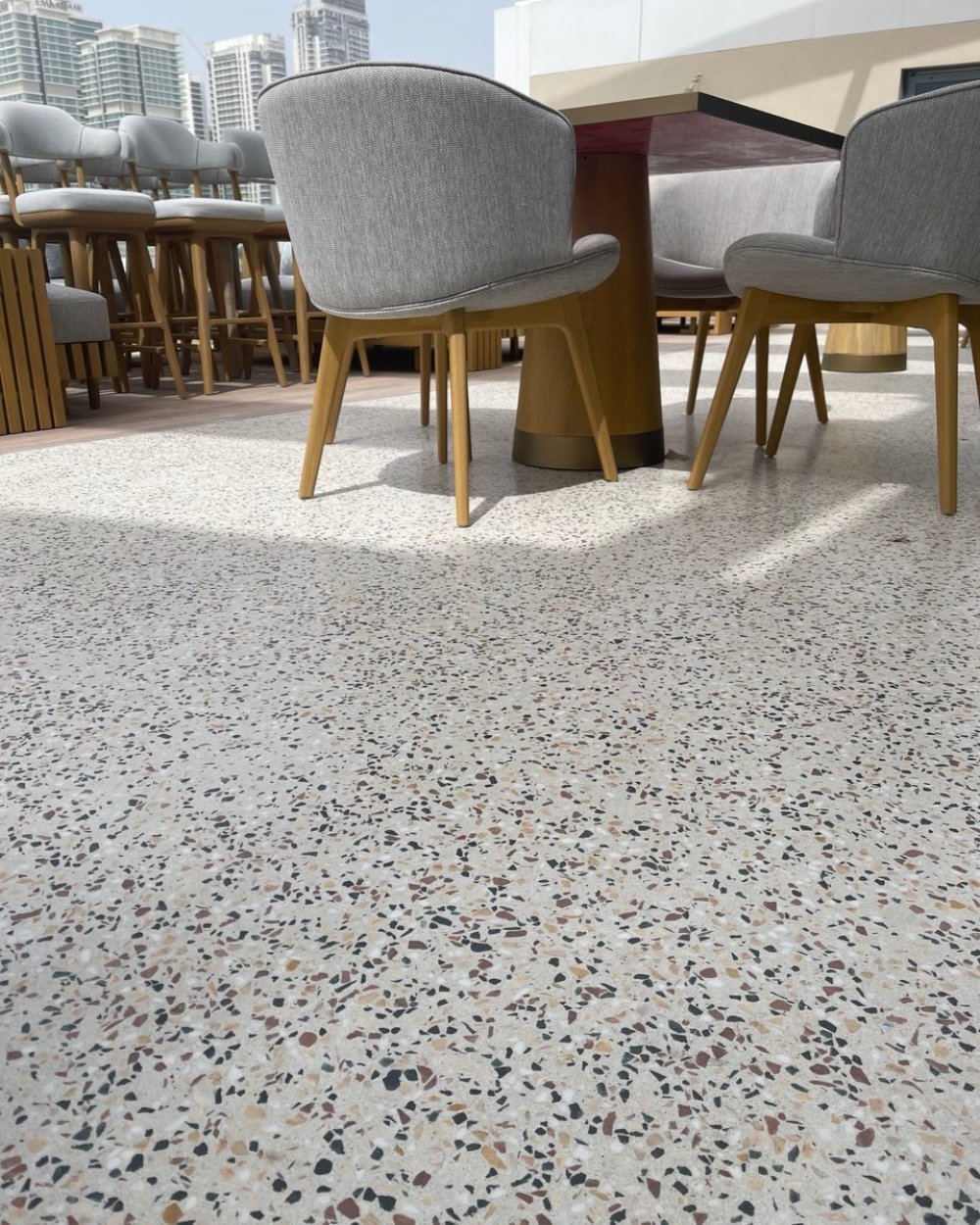 Restaurant Counter Project, Dubai seamless terrazzo project image